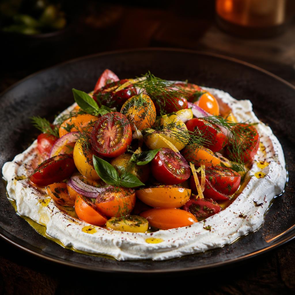 Tomato & Labneh Salad